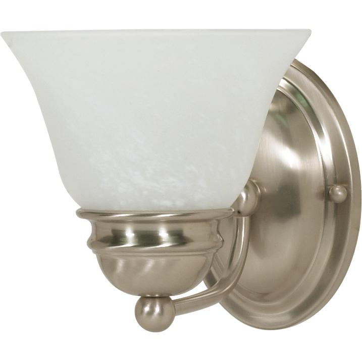nuvo lighting Brentwood 1 Light 6 inch Brushed Nickel Vanity Light Wall Light