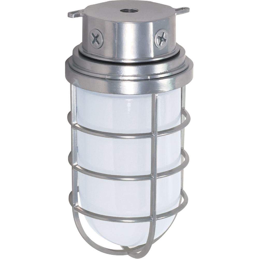 nuvo lighting Brentwood 1 Light 6 inch Metallic Silver Outdoor Ceiling Mount