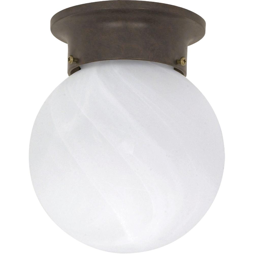 nuvo lighting Brentwood 1 Light 6 inch Old Bronze Flush Mount Ceiling Light
