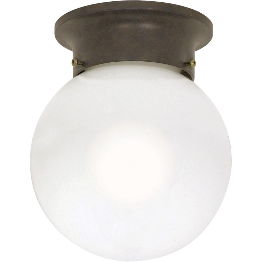 nuvo lighting Brentwood 1 Light 6 inch Old Bronze Flush Mount Ceiling Light