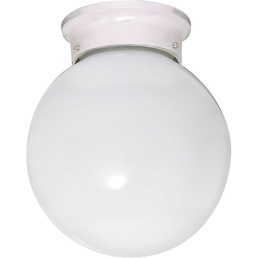 nuvo lighting Brentwood 1 Light 6 inch White Flush Mount Ceiling Light