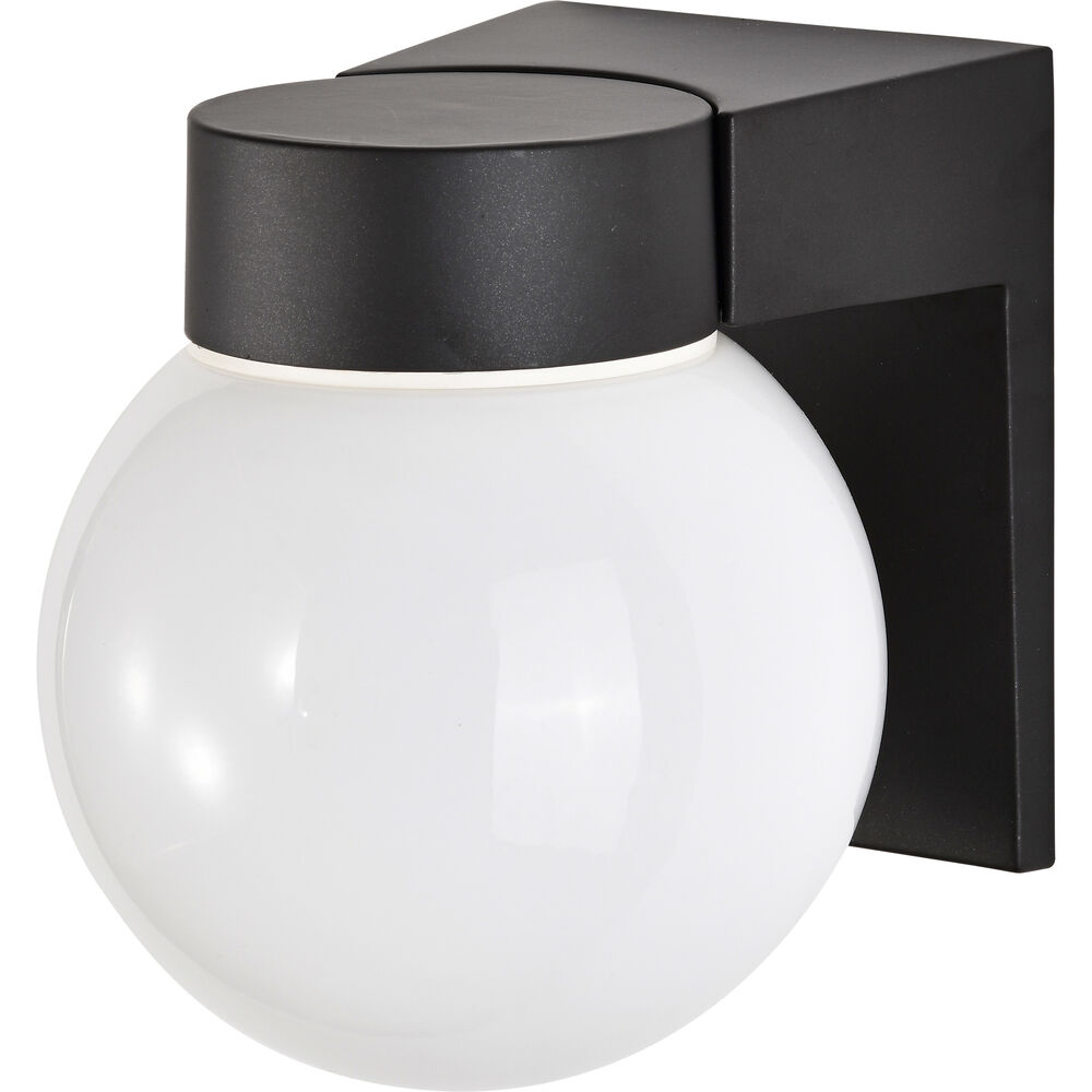 Nuvo Lighting Brentwood 1 Light 7 Inch Black Outdoor Wall Mount