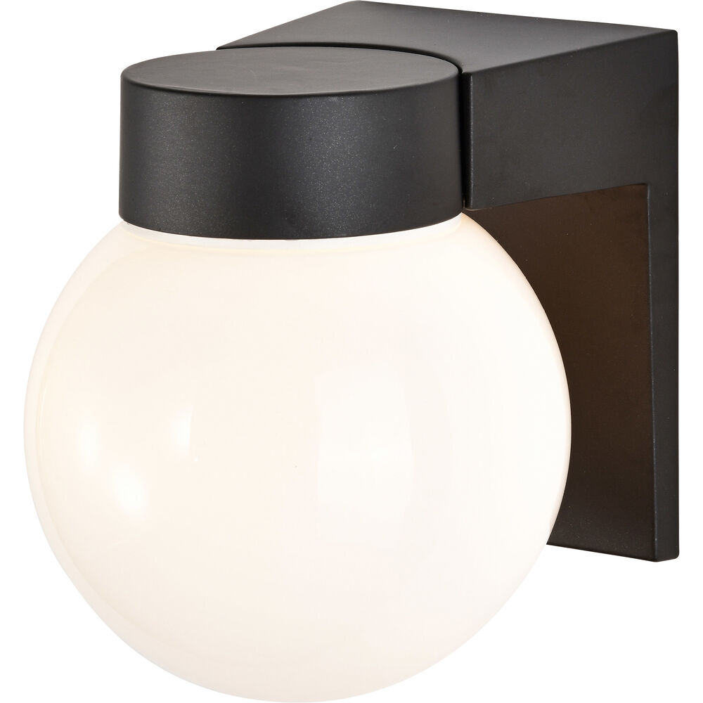 Nuvo Lighting Brentwood 1 Light 7 Inch Black Outdoor Wall Mount
