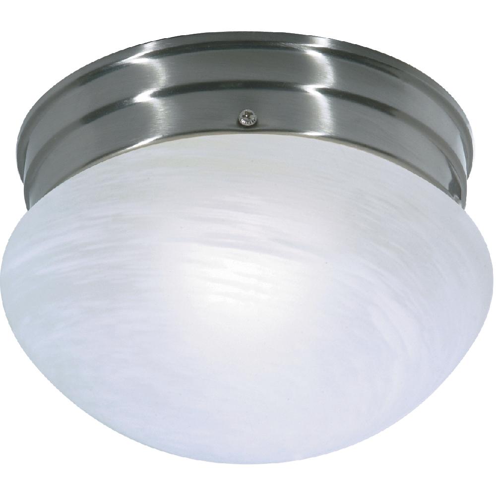 nuvo lighting Brentwood 1 Light 8 inch Brushed Nickel Flush Mount Ceiling Light