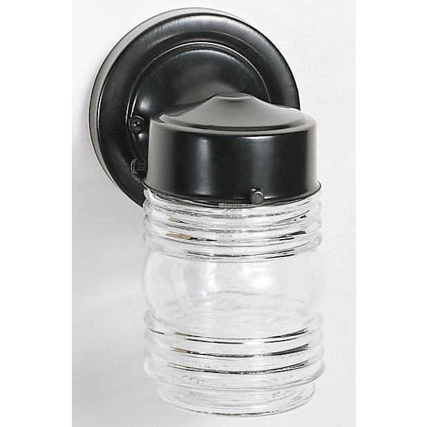 nuvo lighting Brentwood 1 Light 9 inch Black Outdoor Wall Light