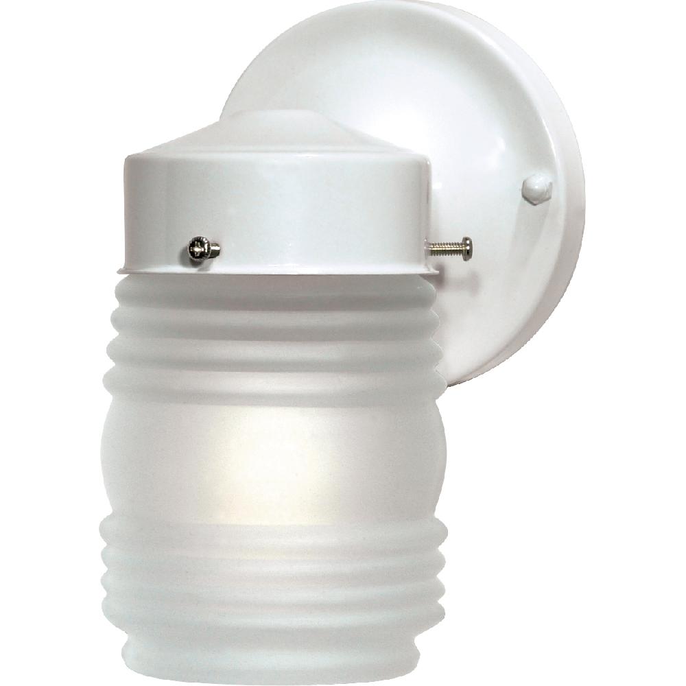 nuvo lighting Brentwood 1 Light 9 inch Gloss White Outdoor Wall Lantern