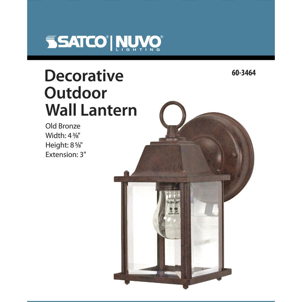 Nuvo Lighting Brentwood 1 Light 9 Inch Old Bronze Outdoor Wall Fixture