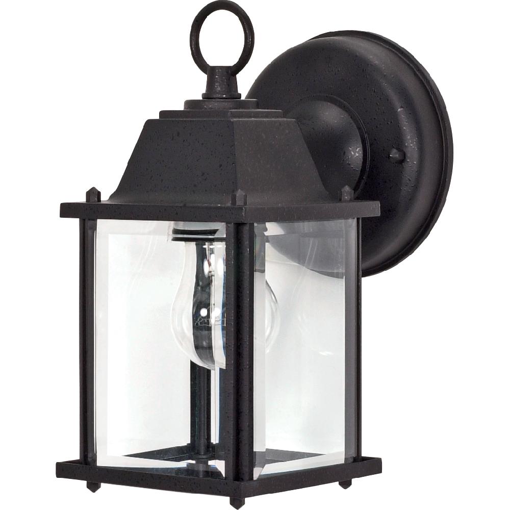 nuvo lighting Brentwood 1 Light 9 inch Textured Black Outdoor Wall Fixture