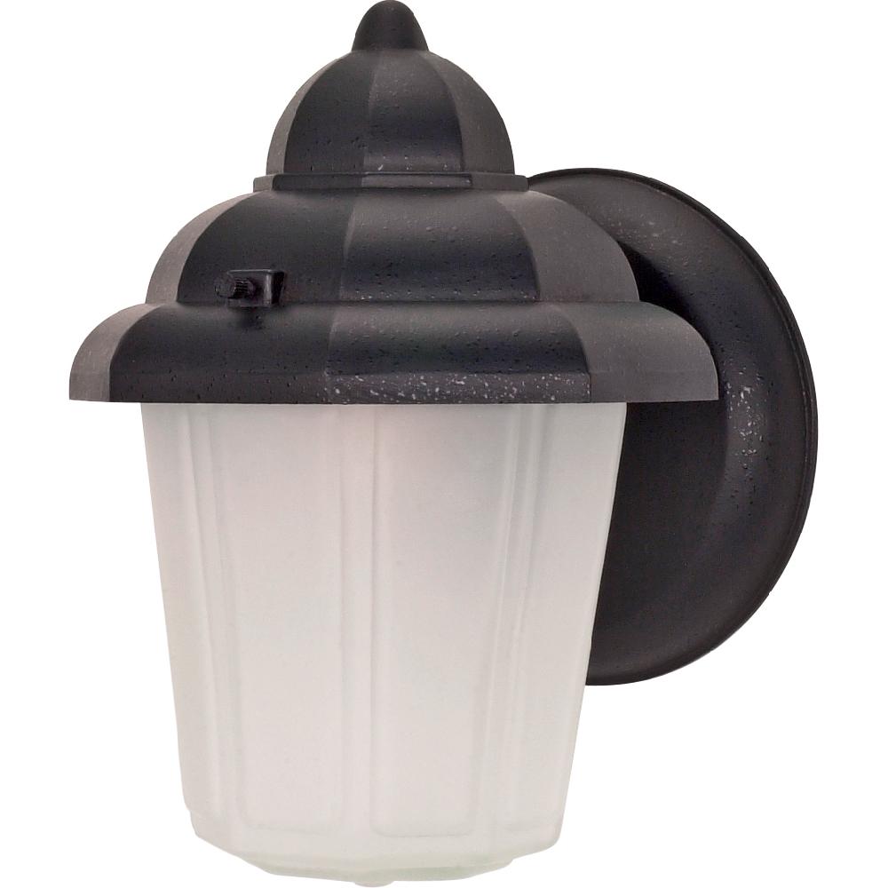 nuvo lighting Brentwood 1 Light 9 inch Textured Black Outdoor Wall Lantern