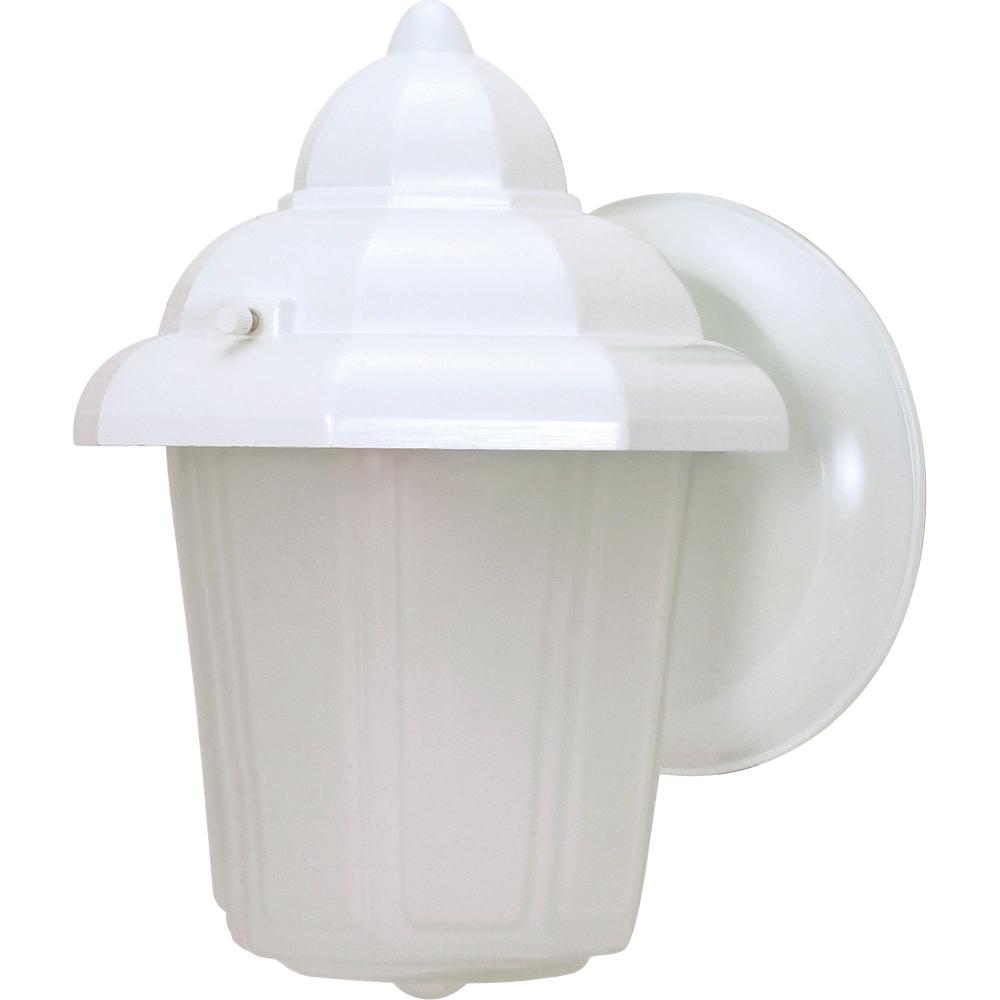 nuvo lighting Brentwood 1 Light 9 inch White Outdoor Wall Lantern