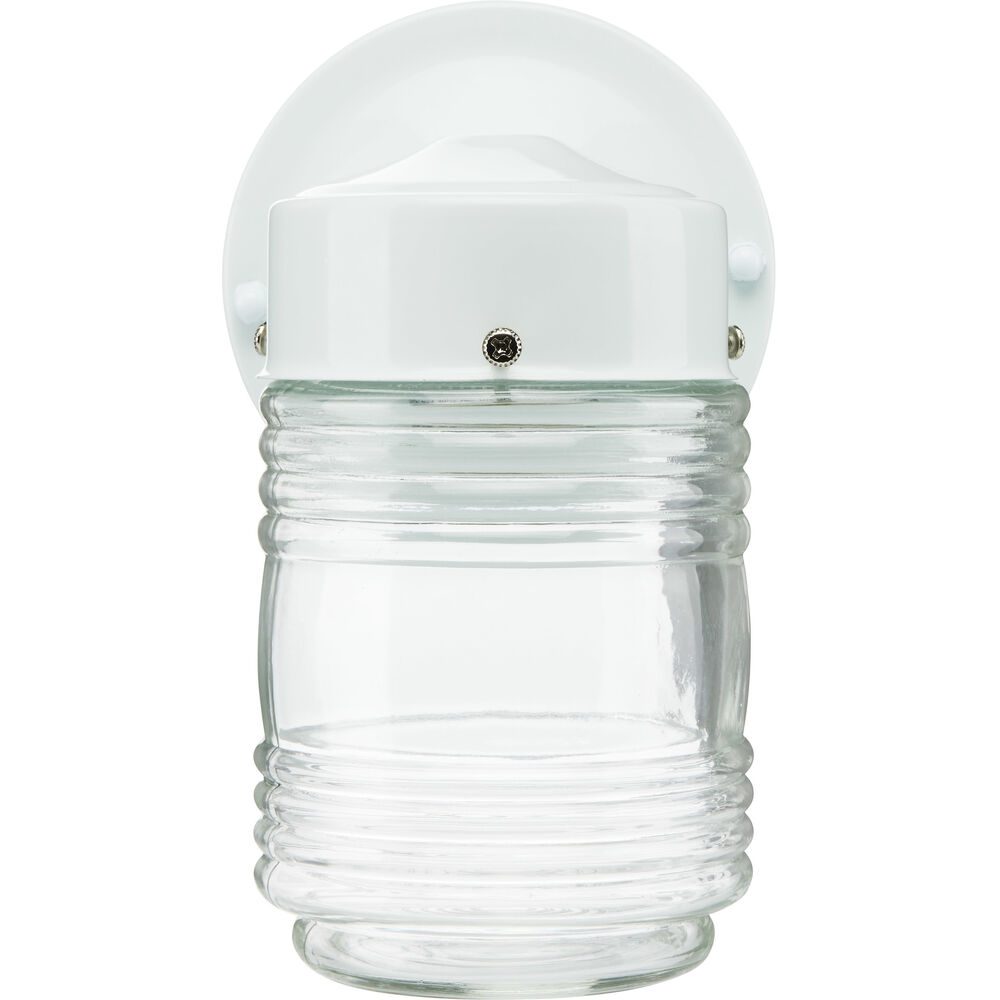 Nuvo Lighting Brentwood 1 Light 9 Inch White Outdoor Wall Mount