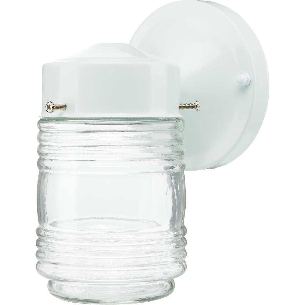 nuvo lighting Brentwood 1 Light 9 inch White Outdoor Wall Mount