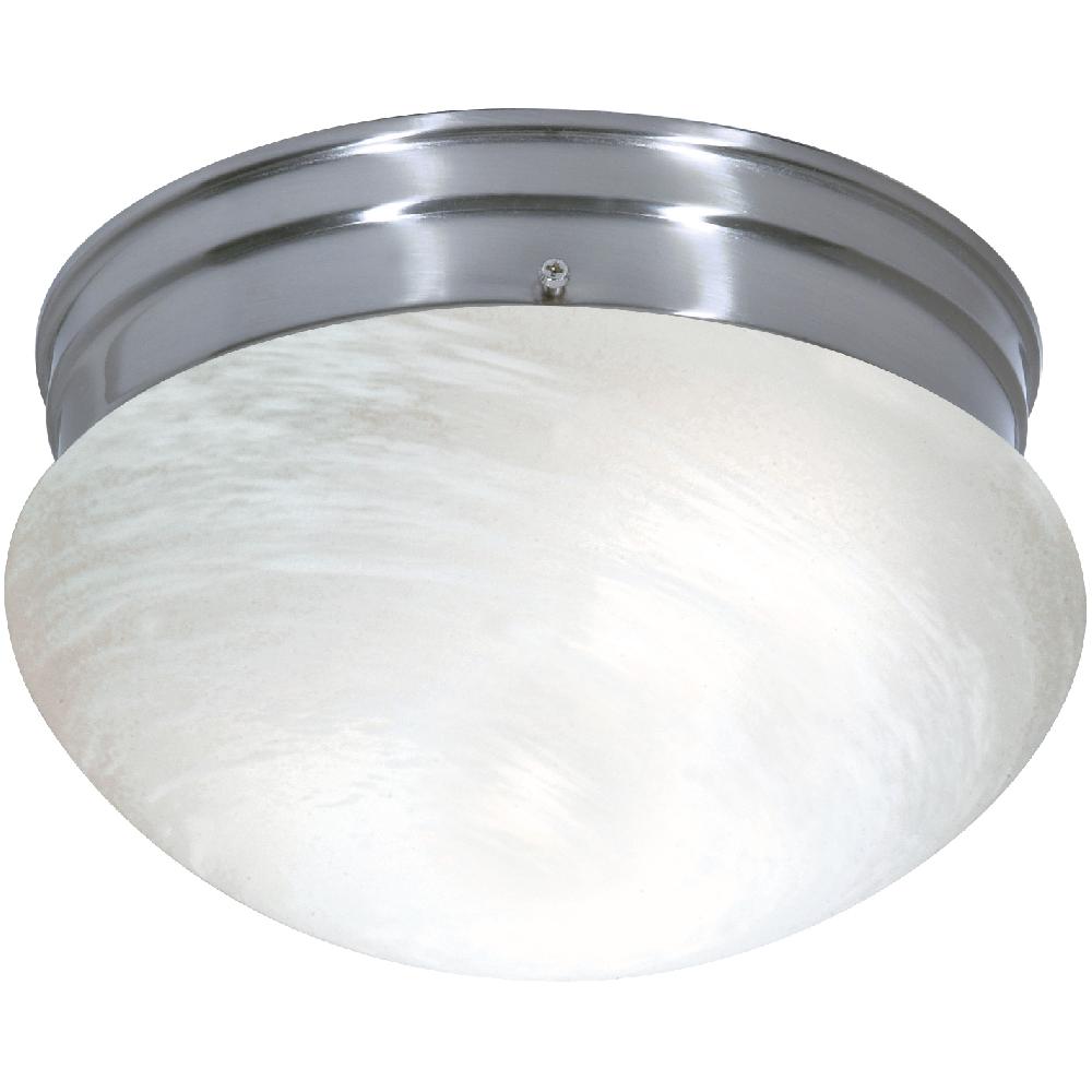 nuvo lighting Brentwood 2 Light 10 inch Brushed Nickel Flush Mount Ceiling Light