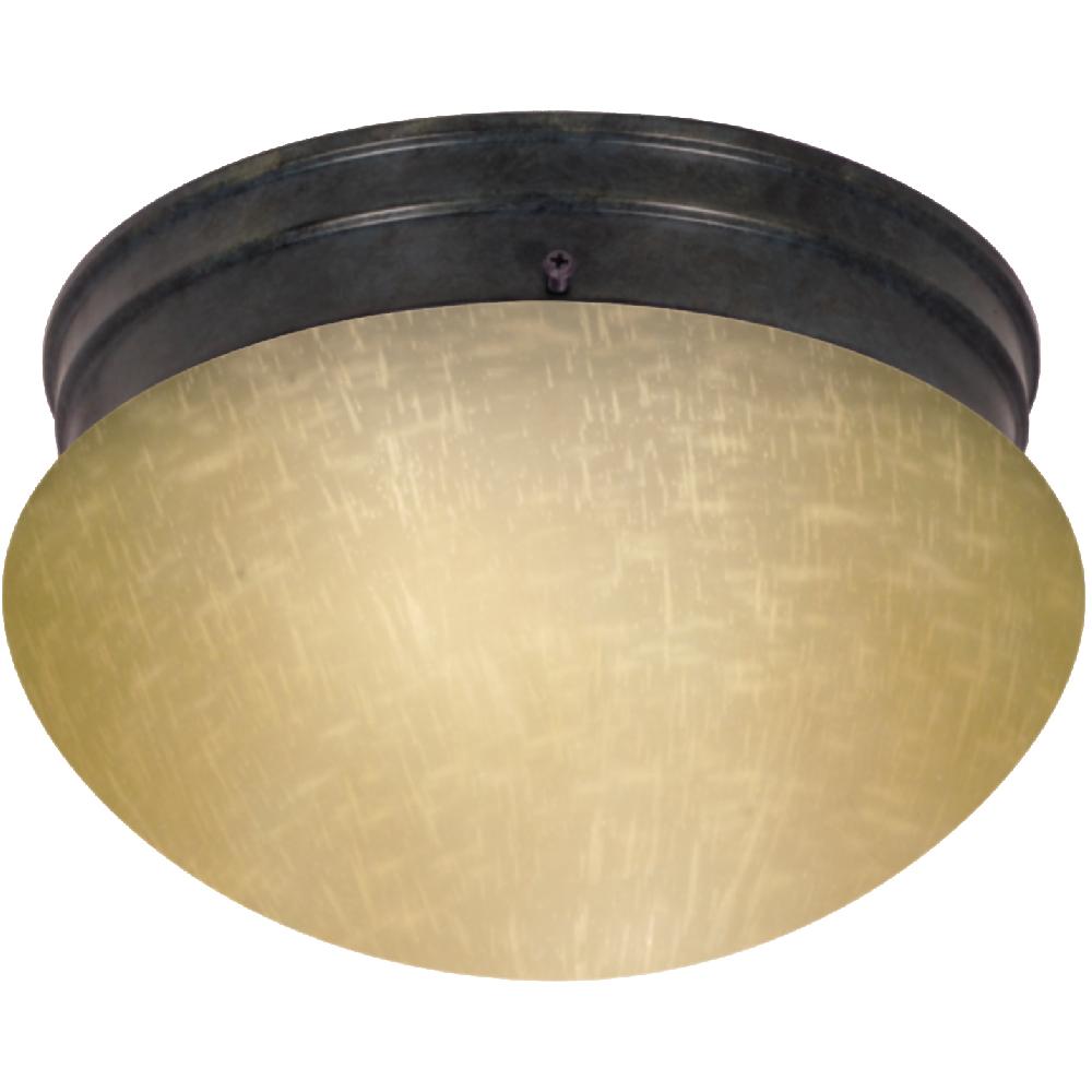 nuvo lighting Brentwood 2 Light 10 inch Mahogany Bronze Flush Mount Ceiling Light