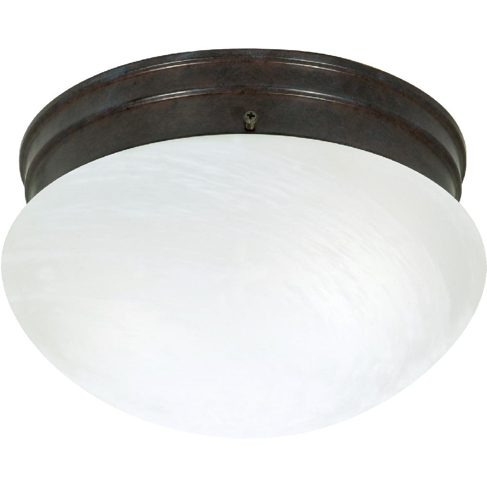 nuvo lighting Brentwood 2 Light 10 inch Old Bronze Flush Mount Ceiling Light