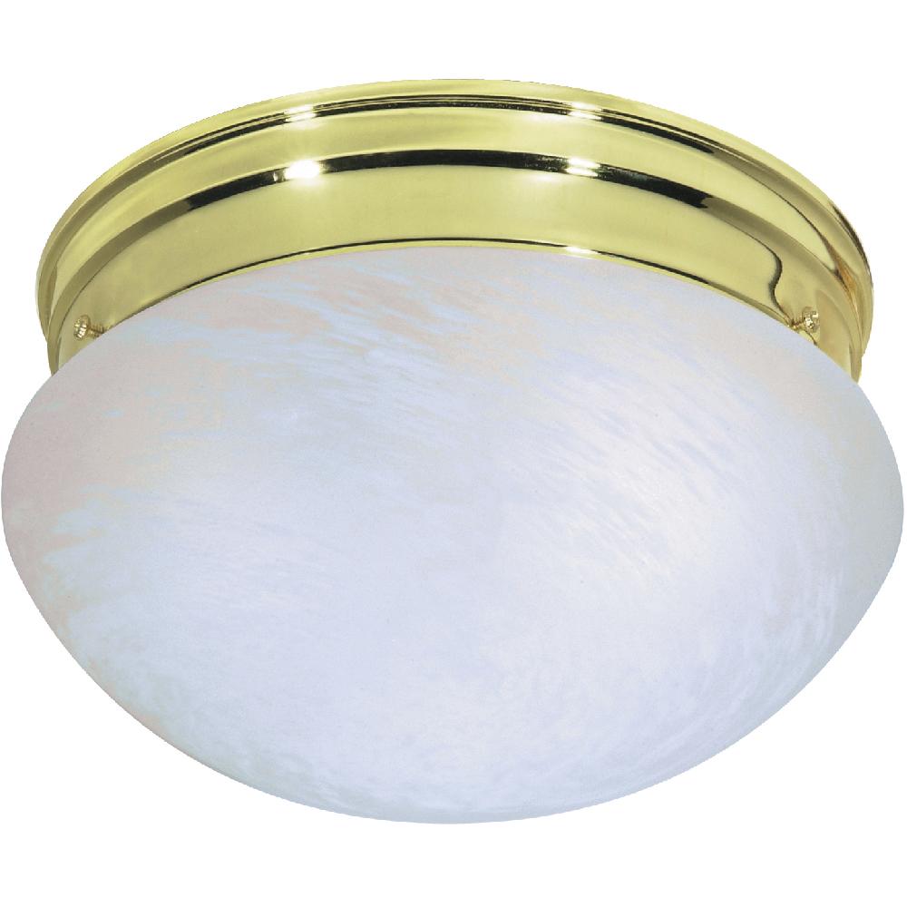 nuvo lighting Brentwood 2 Light 10 inch Polished Brass Flush Mount Ceiling Light