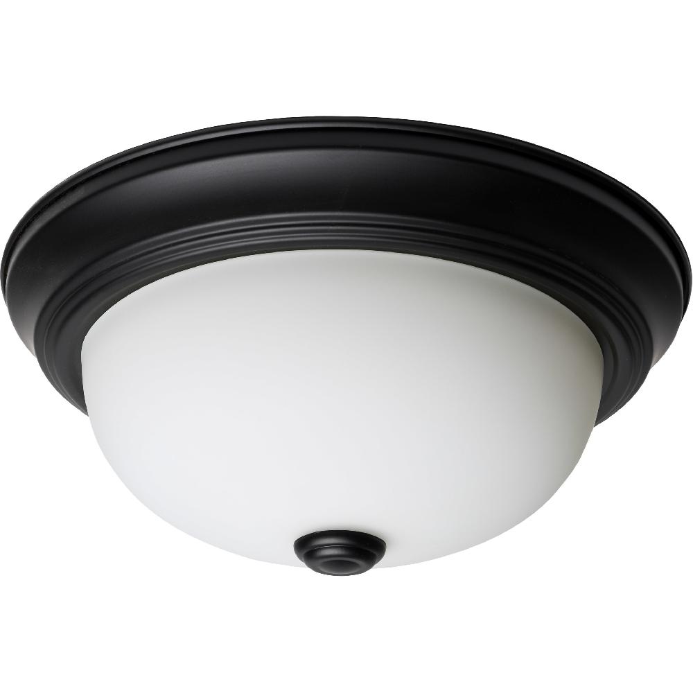 nuvo lighting Brentwood 2 Light 11.38 inch Matte Black Flush Mount Ceiling Light