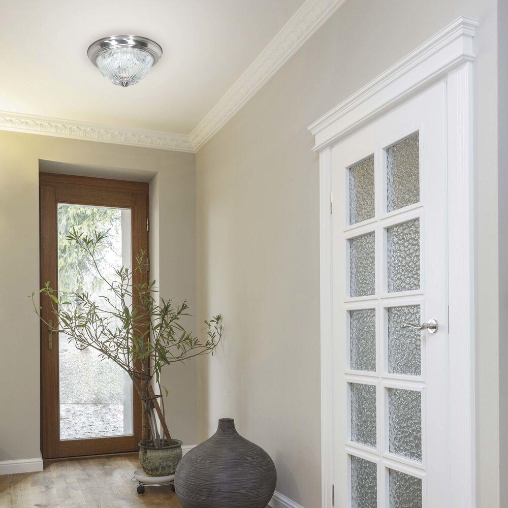 Nuvo Lighting Brentwood 2 Light 11 Inch Brushed Nickel Flush Mount Ceiling Light