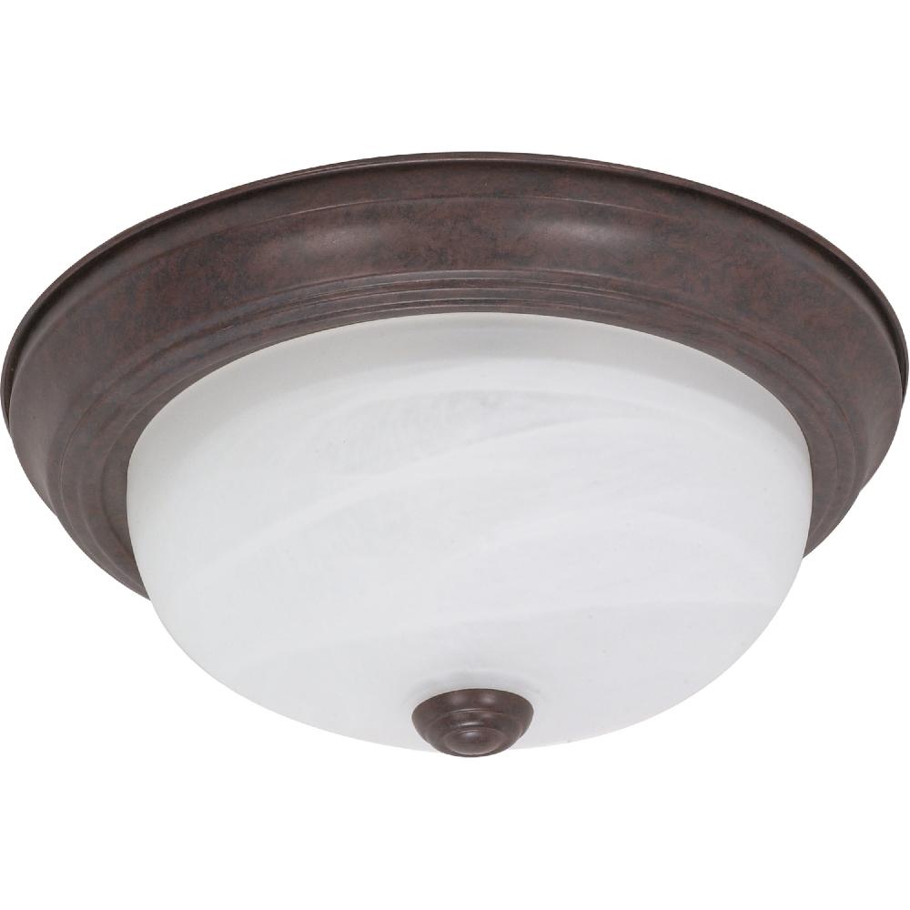 nuvo lighting Brentwood 2 Light 11 inch Old Bronze Flush Mount Ceiling Light