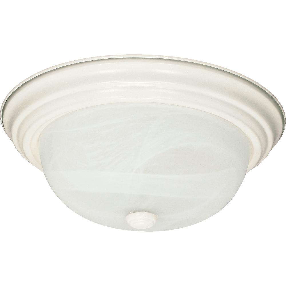 nuvo lighting Brentwood 2 Light 11 inch Textured White Flush Mount Ceiling Light
