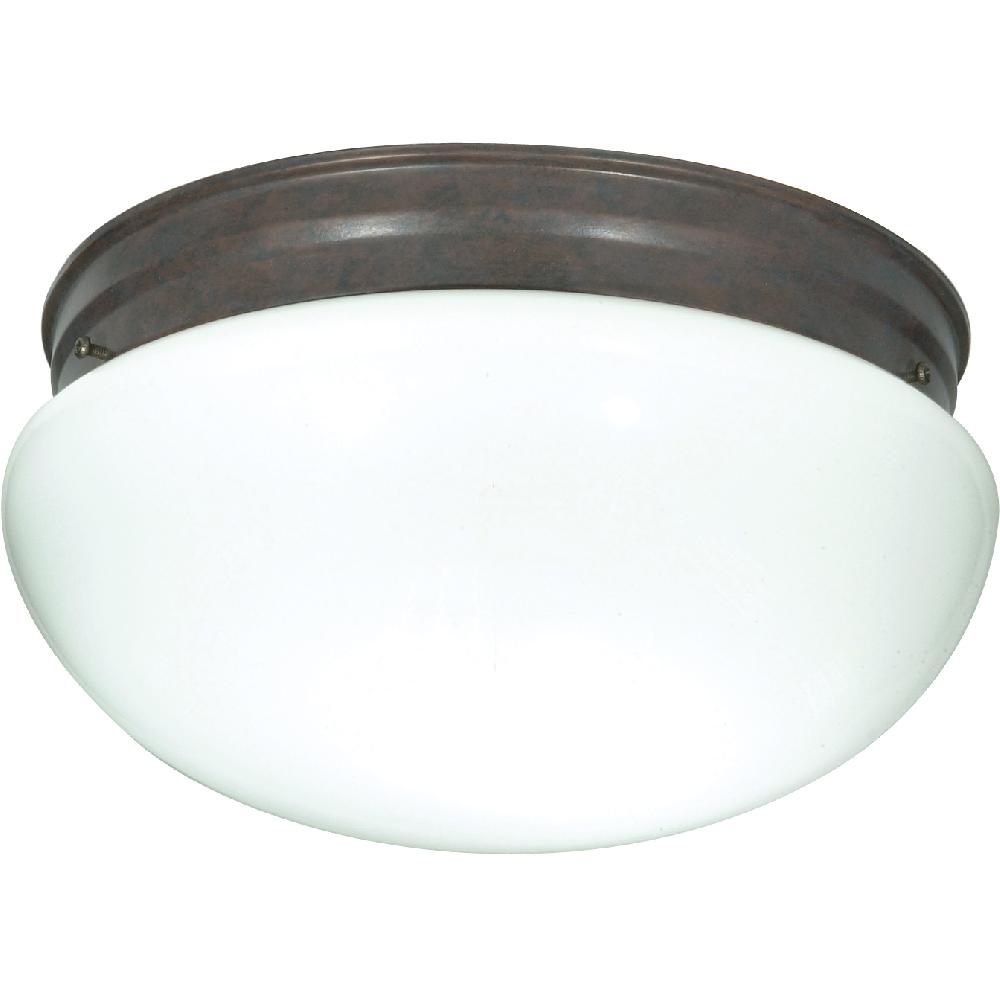nuvo lighting Brentwood 2 Light 12 inch Old Bronze Flush Mount Ceiling Light