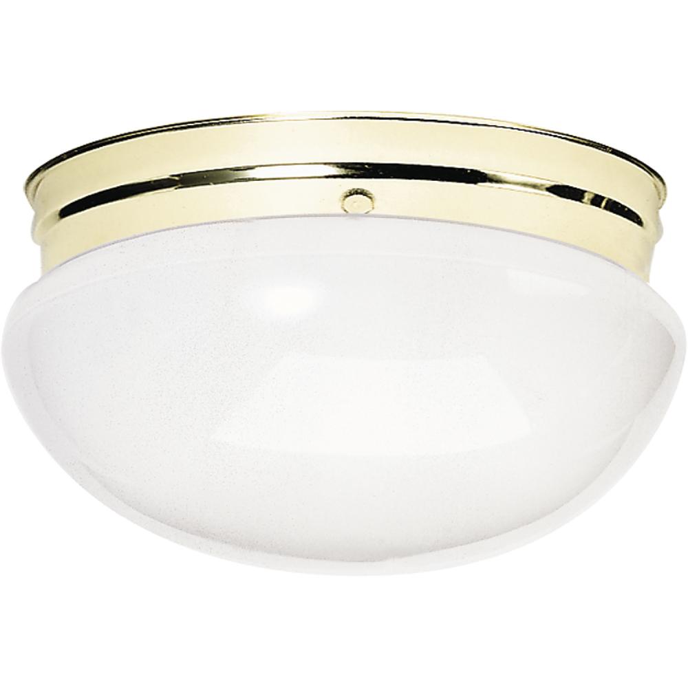 nuvo lighting Brentwood 2 Light 12 inch Polished Brass Flush Mount Ceiling Light