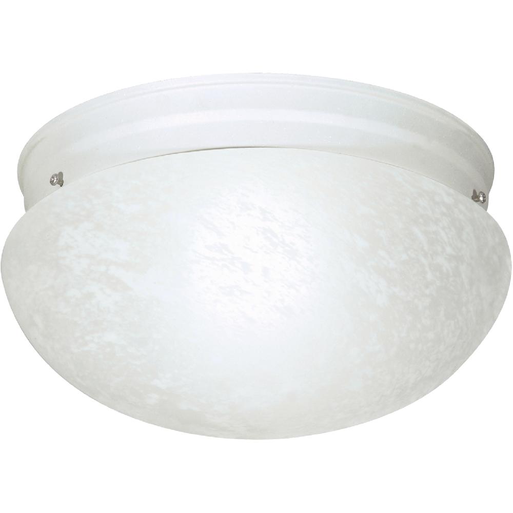 nuvo lighting Brentwood 2 Light 12 inch Textured White Flush Mount Ceiling Light