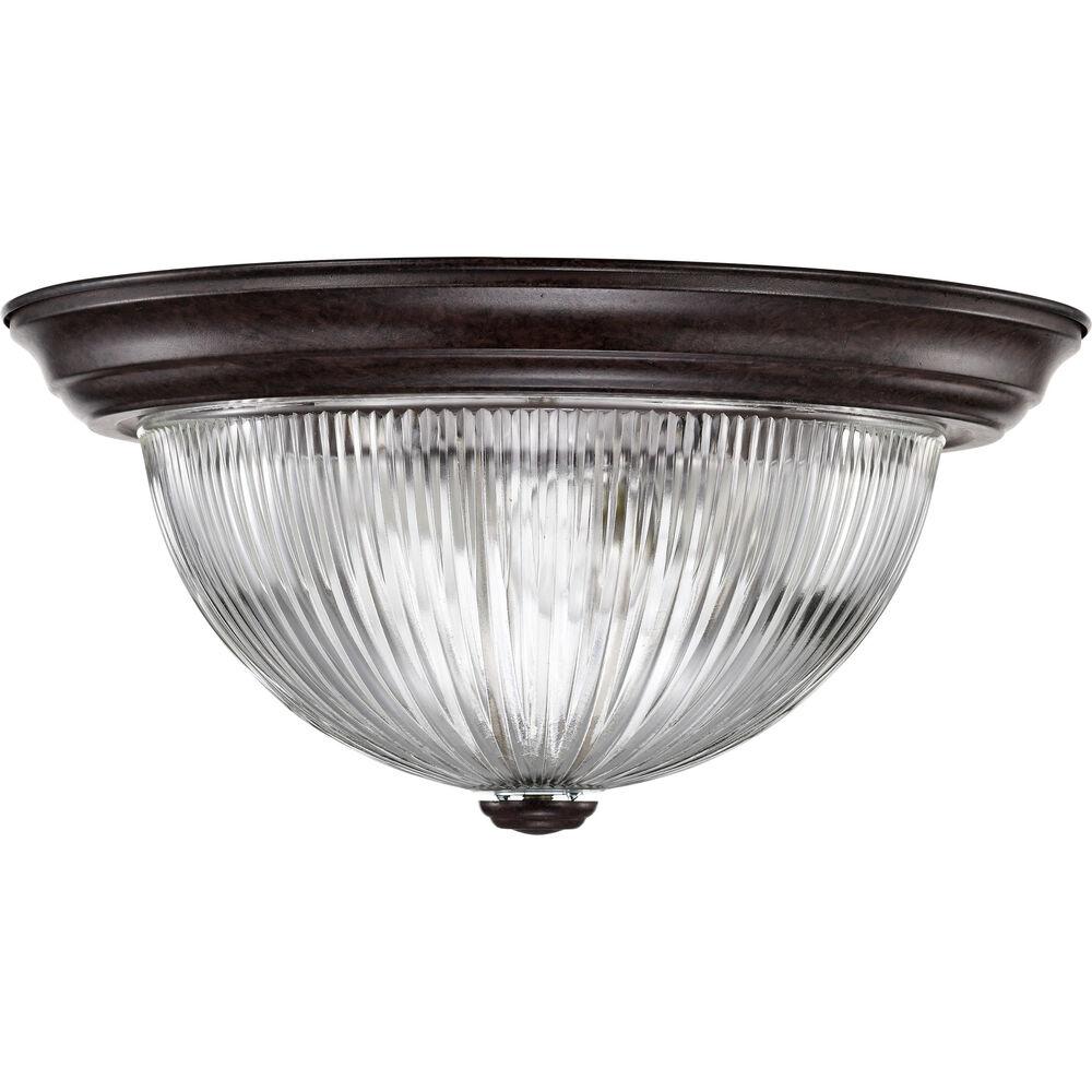 Nuvo Lighting Brentwood 2 Light 13 Inch Old Bronze Flush Mount Ceiling Light