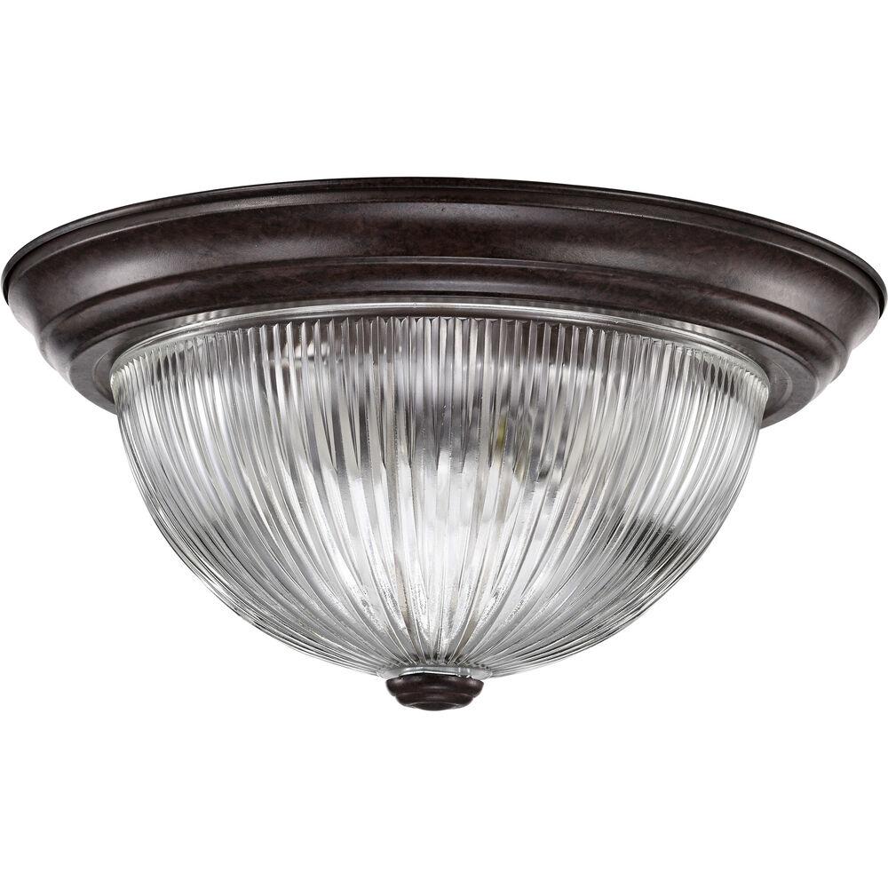 Nuvo Lighting Brentwood 2 Light 13 Inch Old Bronze Flush Mount Ceiling Light
