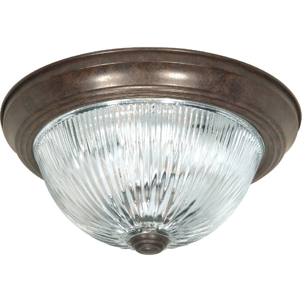 nuvo lighting Brentwood 2 Light 13 inch Old Bronze Flush Mount Ceiling Light