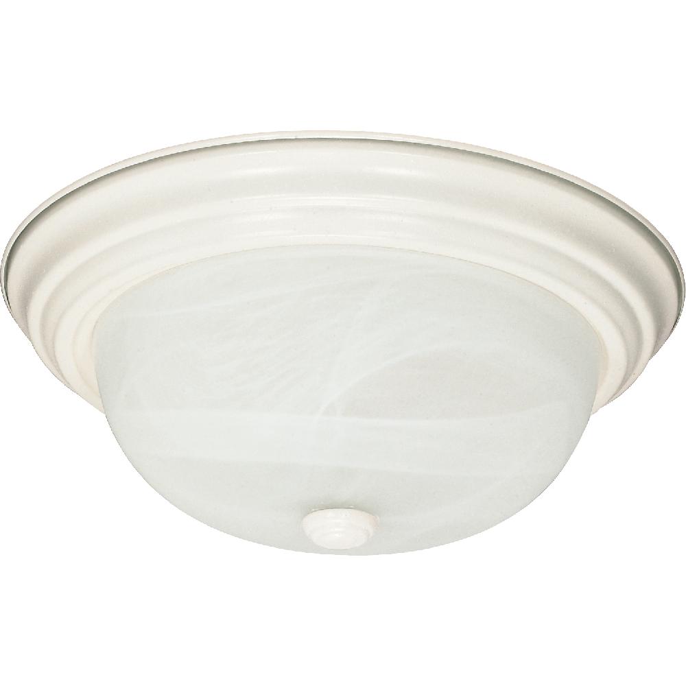 nuvo lighting Brentwood 2 Light 13 inch Textured White Flush Mount Ceiling Light