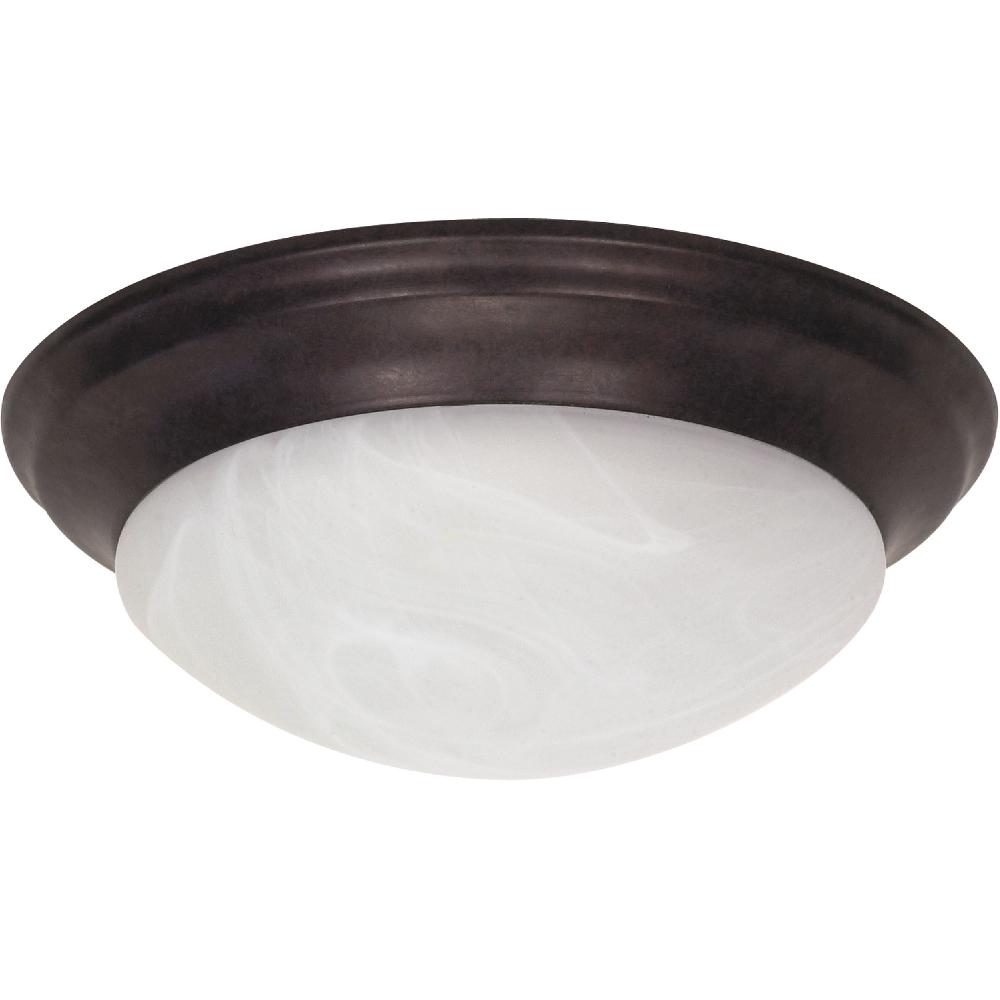 nuvo lighting Brentwood 2 Light 14 inch Old Bronze Flush Mount Ceiling Light