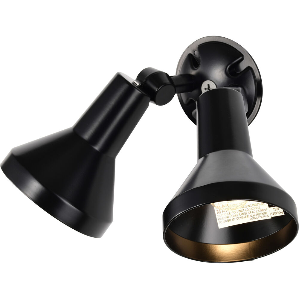 Nuvo Lighting Brentwood 2 Light 5 Inch Black Outdoor Flood Light
