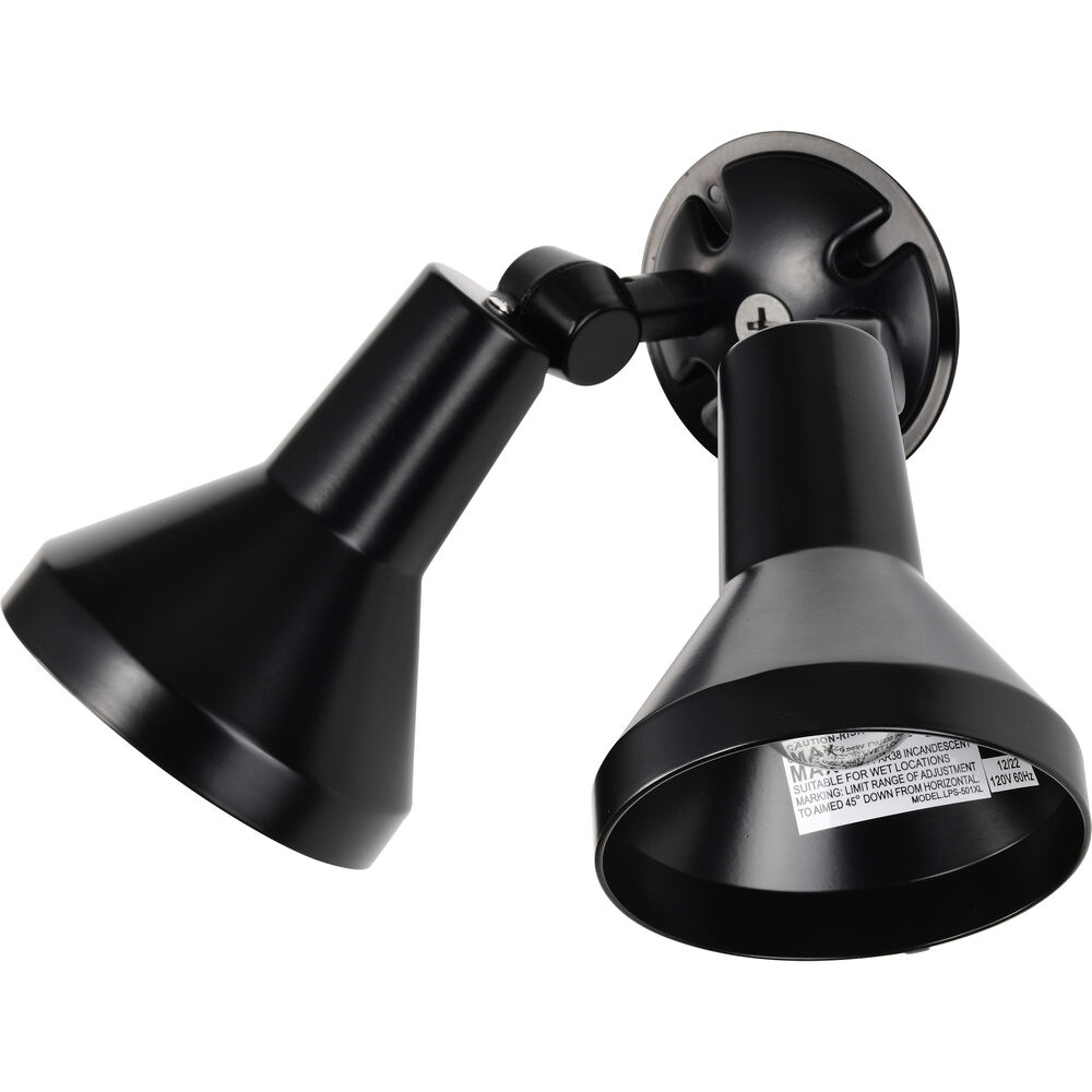 Nuvo Lighting Brentwood 2 Light 5 Inch Black Outdoor Flood Light