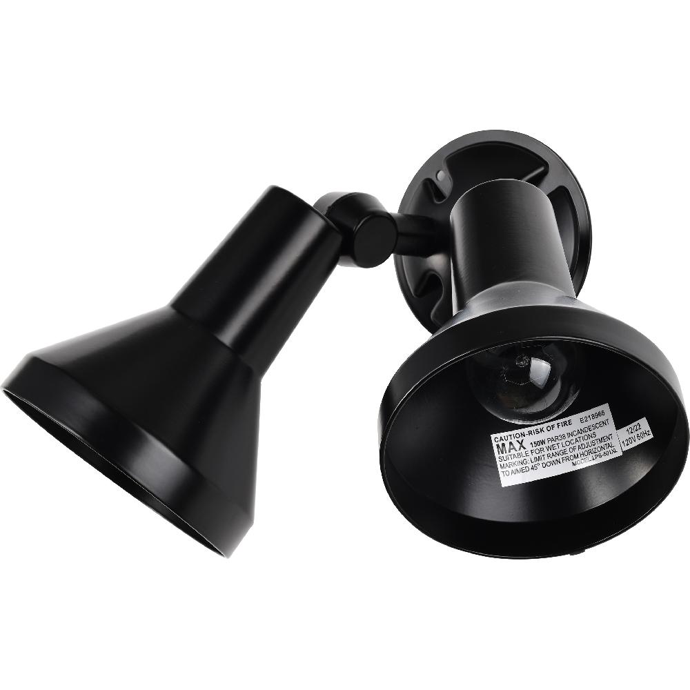 nuvo lighting Brentwood 2 Light 5 inch Black Outdoor Flood Light