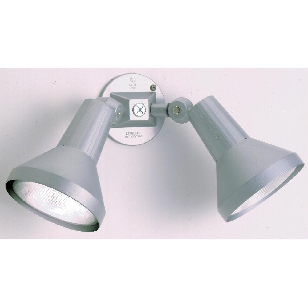 nuvo lighting Brentwood 2 Light 5 inch Gray Outdoor Flood Light