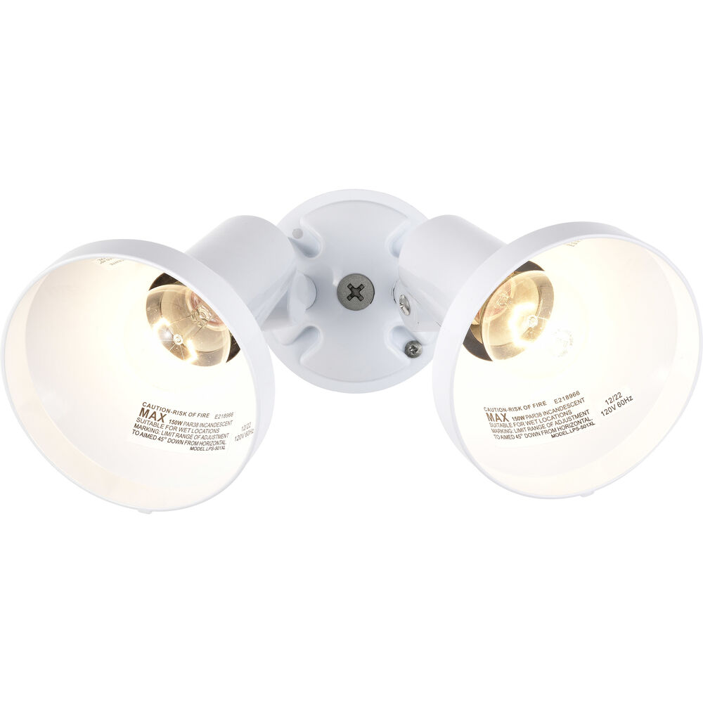 Nuvo Lighting Brentwood 2 Light 5 Inch White Outdoor Flood Light