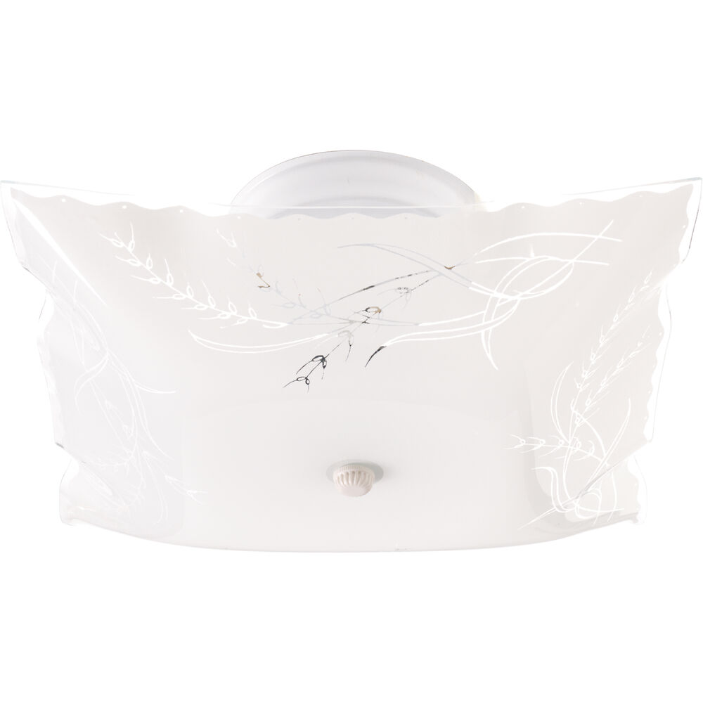Nuvo Lighting Brentwood 2 Light 9.5 Inch White Flush Mount Ceiling Light