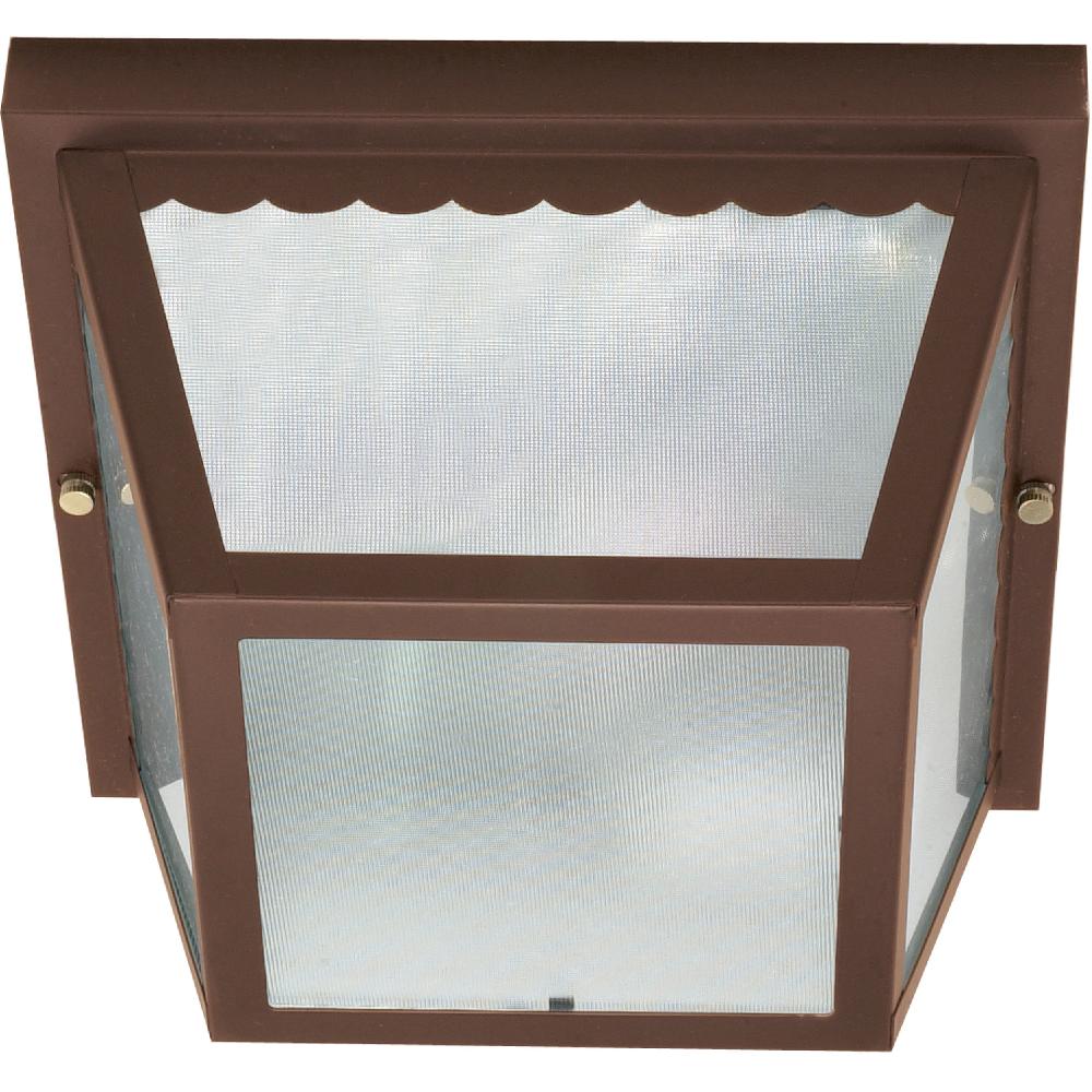 nuvo lighting Brentwood 2 Light 9 inch Old Bronze Outdoor Flushmount