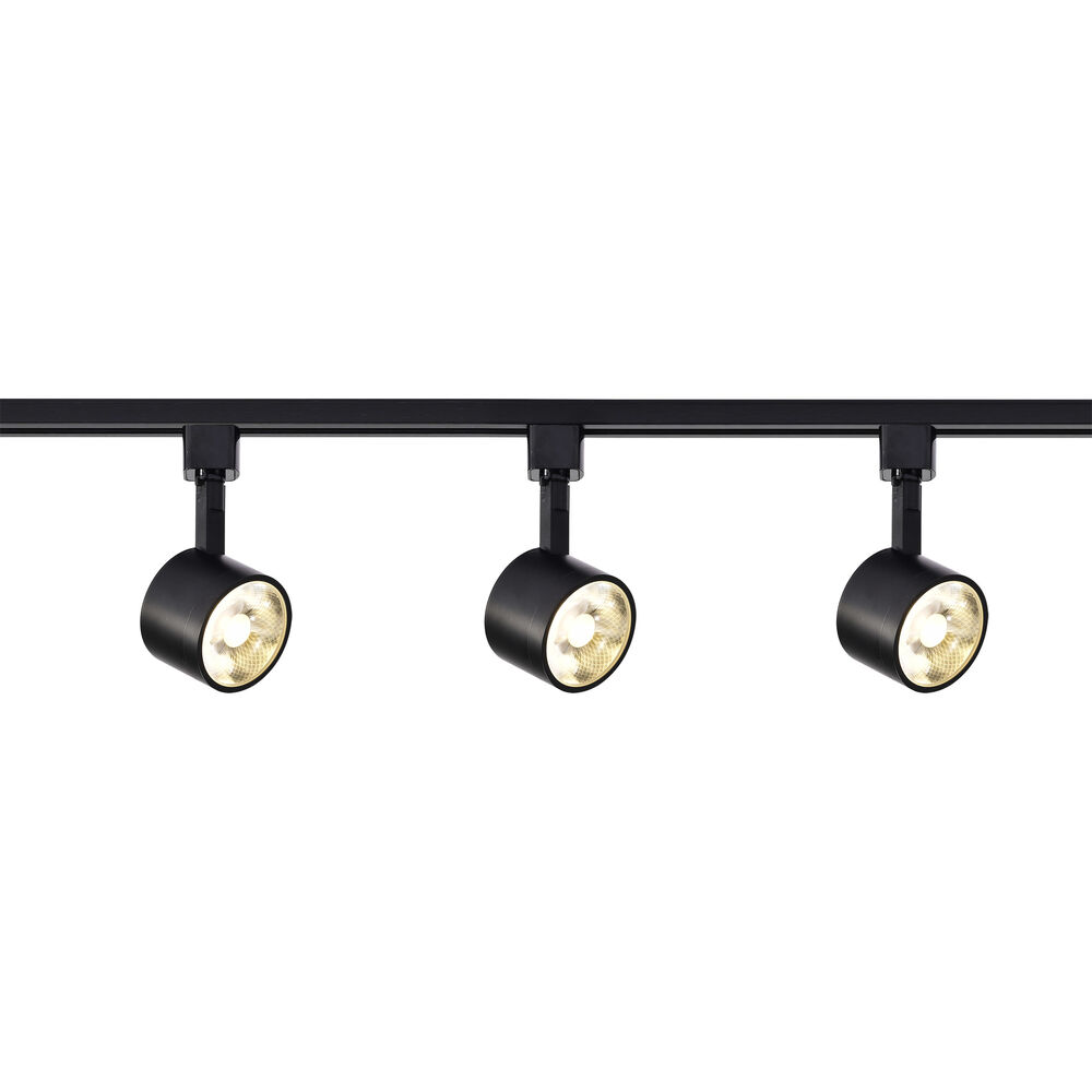 Nuvo Lighting Brentwood 3 Light 120V Black Track Kit Ceiling Light