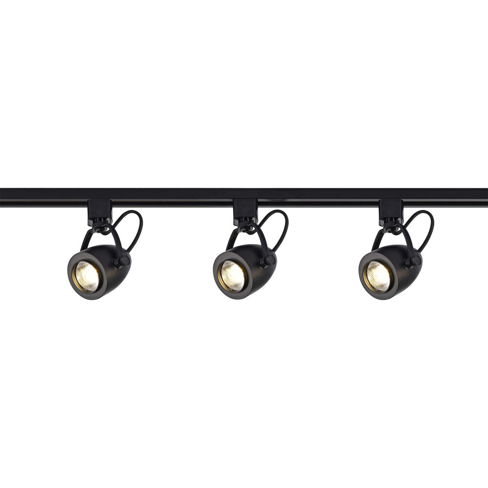 Nuvo Lighting Brentwood 3 Light 120V Black Track Kit Ceiling Light