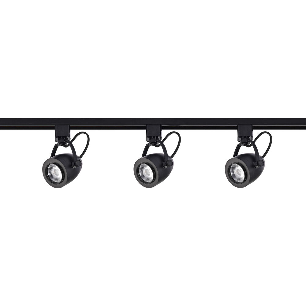 Nuvo Lighting Brentwood 3 Light 120V Black Track Kit Ceiling Light