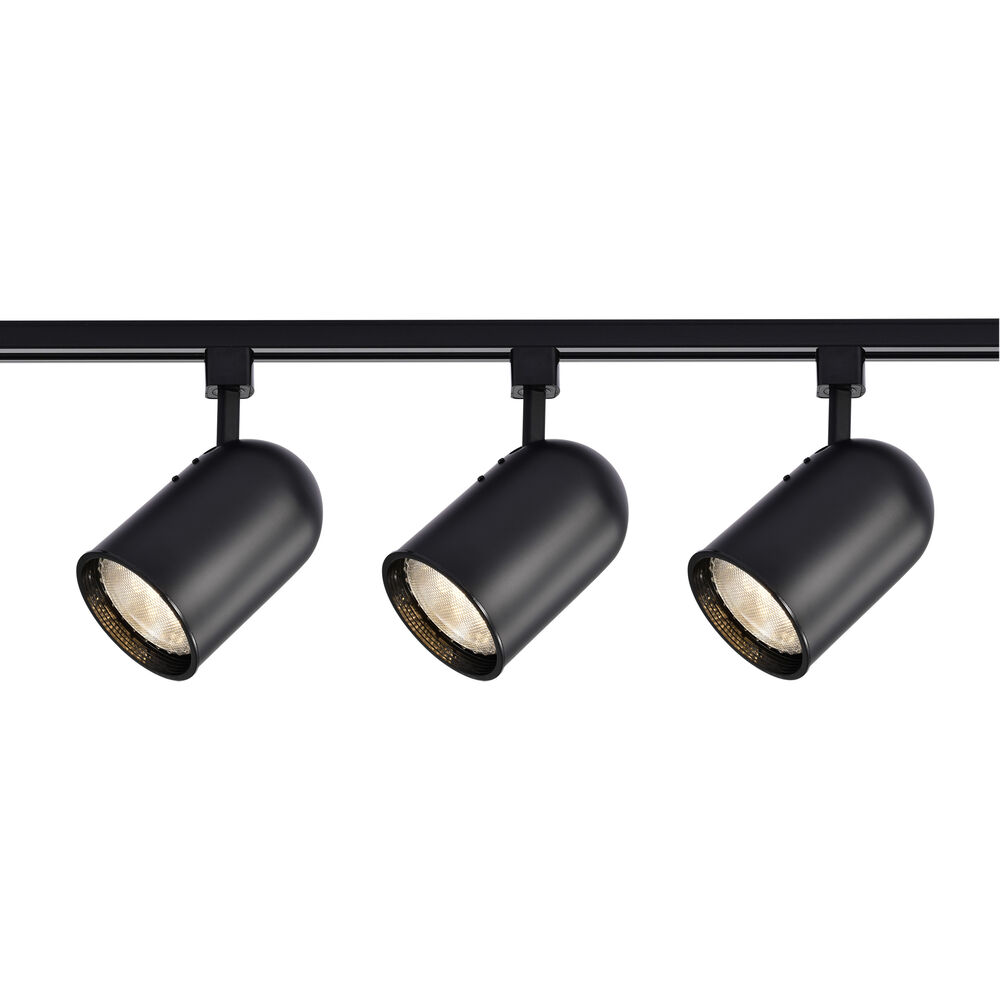 Nuvo Lighting Brentwood 3 Light 120V Black Track Lighting Ceiling Light