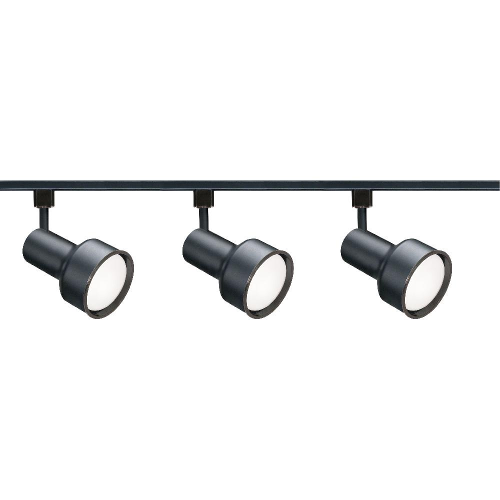 nuvo lighting Brentwood 3 Light 120V Black Track Lighting Ceiling Light