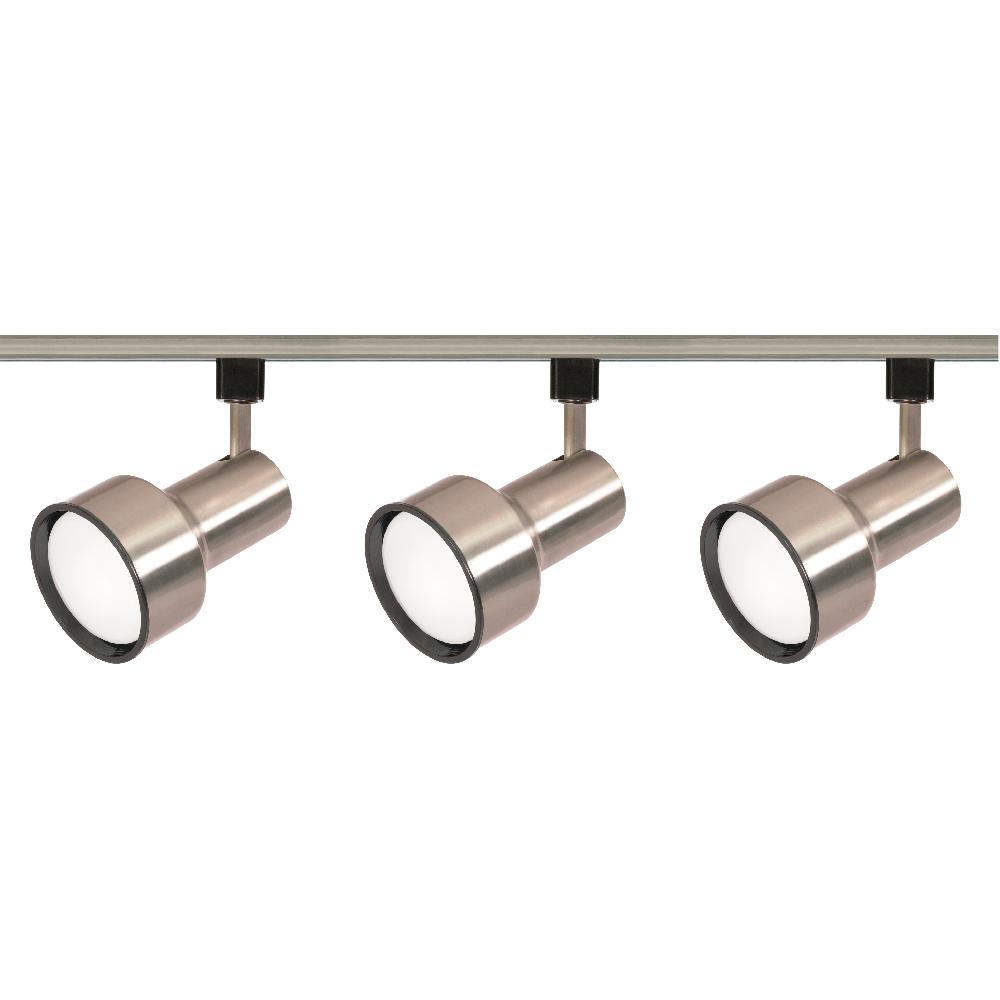 nuvo lighting Brentwood 3 Light 120V Brushed Nickel Track Lighting Ceiling Light
