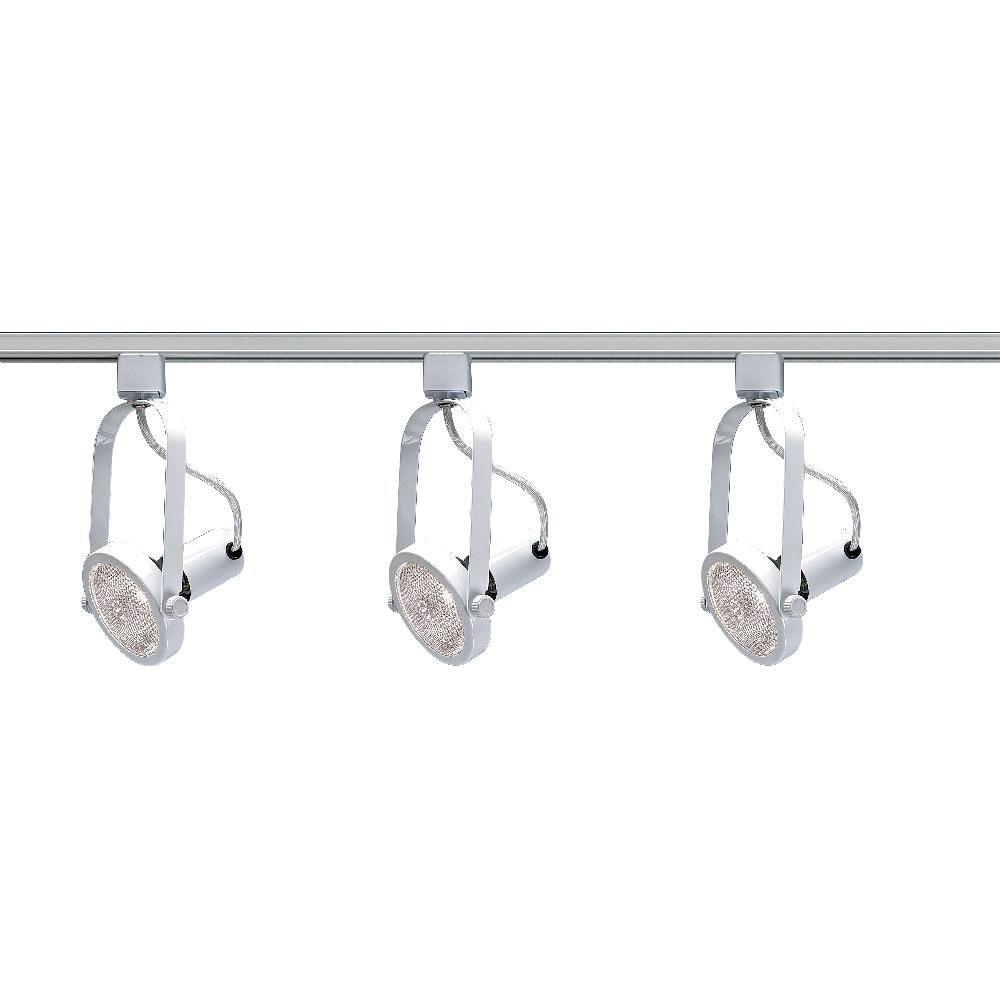 nuvo lighting Brentwood 3 Light 120V White Track Lighting Ceiling Light