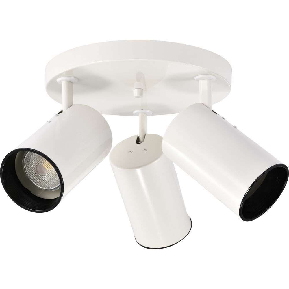 Nuvo Lighting Brentwood 3 Light 14 Inch White Semi Flush Mount Ceiling Light