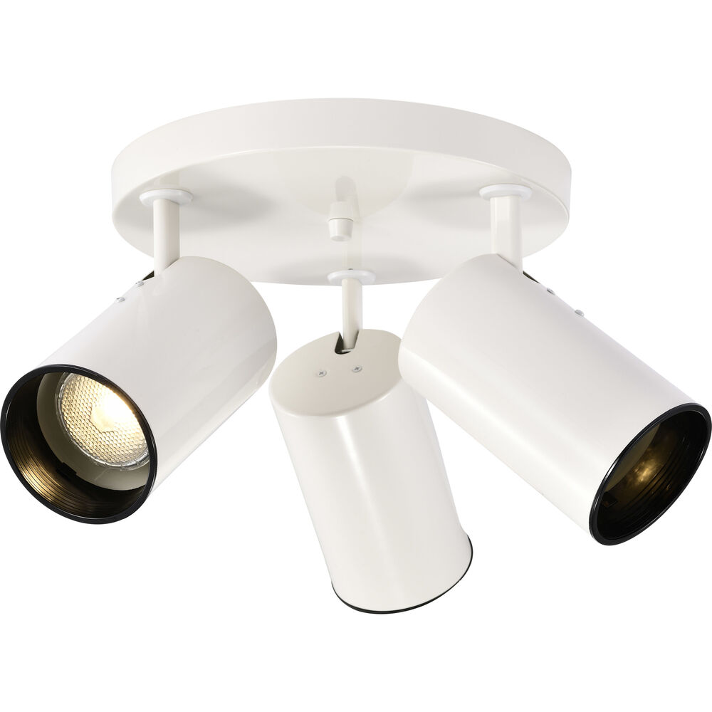 Nuvo Lighting Brentwood 3 Light 14 Inch White Semi Flush Mount Ceiling Light