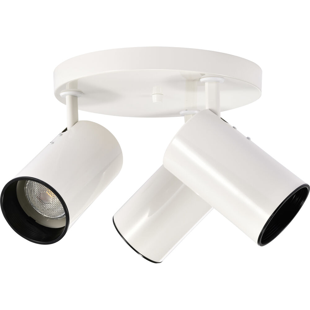 Nuvo Lighting Brentwood 3 Light 14 Inch White Semi Flush Mount Ceiling Light