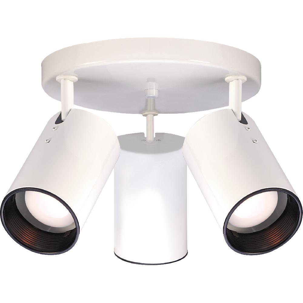 nuvo lighting Brentwood 3 Light 14 inch White Semi Flush Mount Ceiling Light